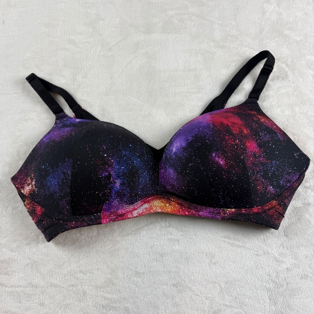 Torrid Curve Bra Bundle Women 42D Multicolor Galaxy Star Rose Floral Wireless - Picture 11 of 16